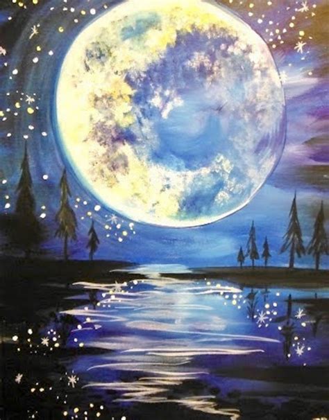 Moon Dance Paint And Sip Off Bottles Of Wine Wine And Canvas