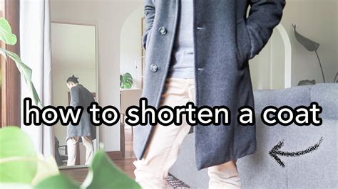 How To Shorten A Tailored Coat Or Jacket With A Lining Diy Hand