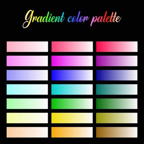 premium vector color palette template