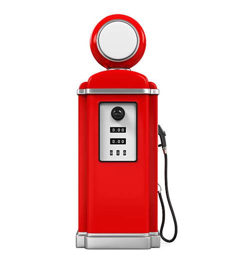 2000 Retro Revival Old Fashioned Fuel Pump Fossil Fuel Stock Photos