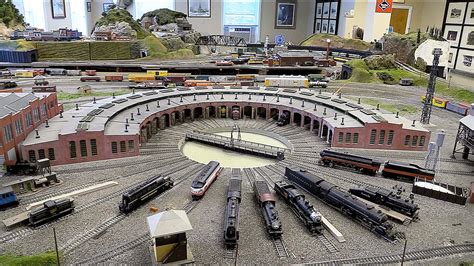 Large Ho Scale Gauge Model Train Layout At Hagerstown Roundhouse