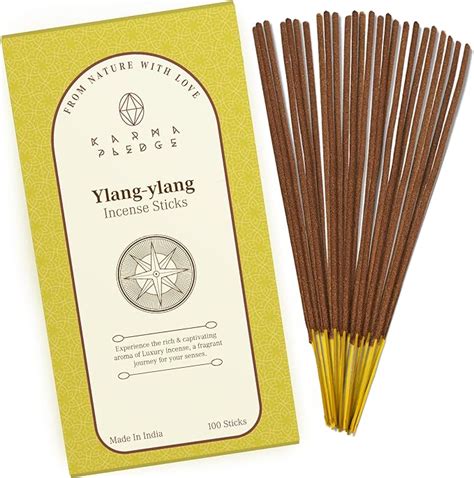 Amazon Ylang Ylang Incense Sticks Organic Hand Dipped 100 Sticks