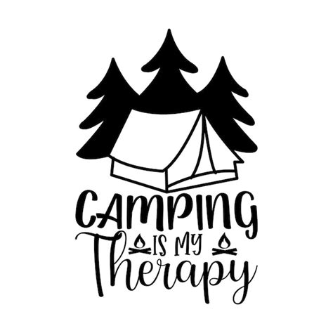 Camping Svg Dise O De Camiseta De Camping Vector Premium