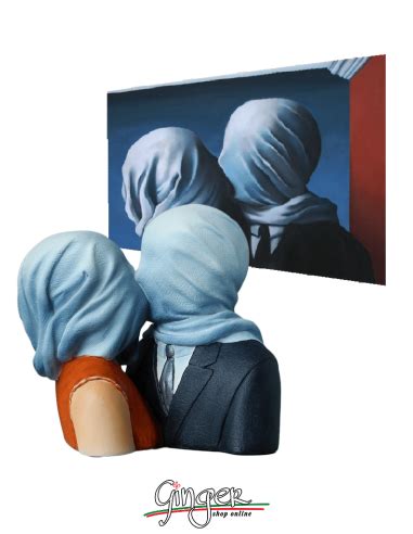 René Magritte gli Amanti 13 cm