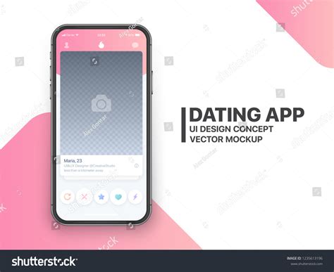 82 Tinder mockup Images, Stock Photos & Vectors | Shutterstock