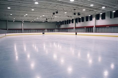 Premium Ai Image Indoor Ice Skating Rink Professional Advertising