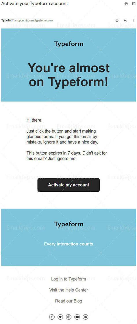 Typeform Onboarding Emails Email Sequence The Website Doktor