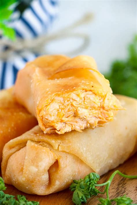 Buffalo Chicken Egg Rolls Recipe