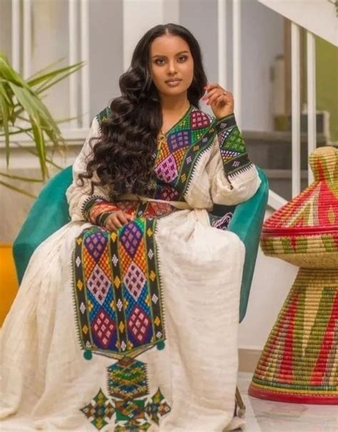 Pin By Ethio On Habesha Dress In Ethiopian Traditional Dress