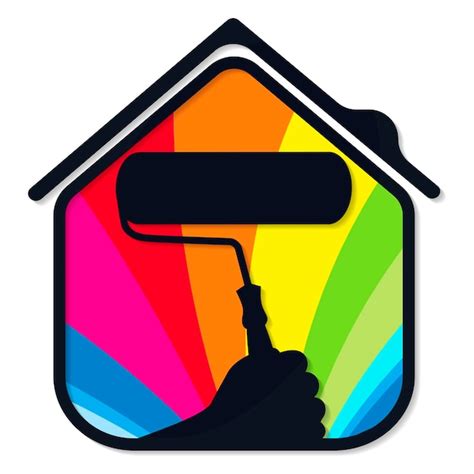Premium Vector Painters Brush With Paint In Hand A Symbol For