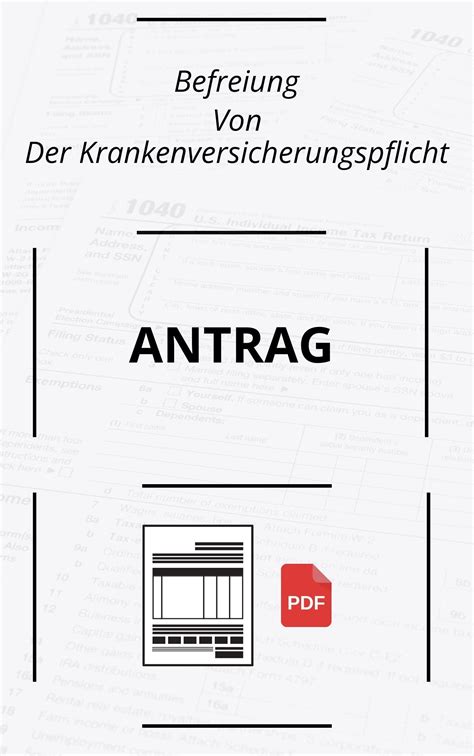 Befreiung Von Der Krankenversicherungspflicht Antrag PDF 2024 Online