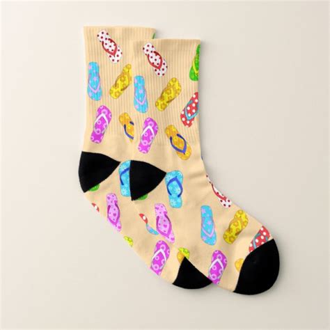 Flip Flop Pattern Socks | Zazzle.com