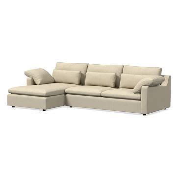 Harmony Swoop Arm Sectional Set Right Arm Seater Sofa Left Arm