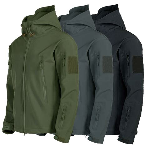 Army Shark Skin Soft Shell Clothes Tactical Windproof Waterproof Jacket