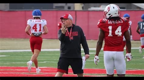 Nebraska Football Sights Sounds Practice No 8 YouTube