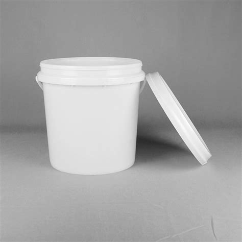 PP HDPE Material 5 Gallon Plastic Buckets White Color