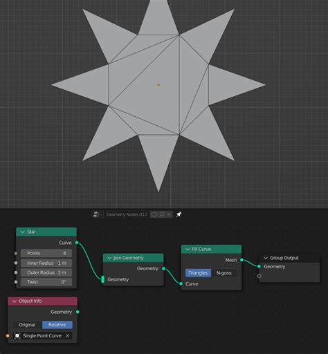 Fill Curve Node Blender Manual