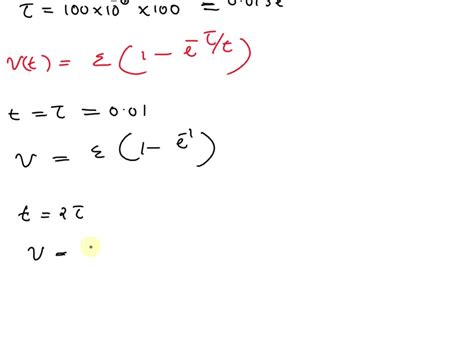 Solved Compare The Time Dependent Behavior Of The Voltage Across The 100uf Capacitor And The