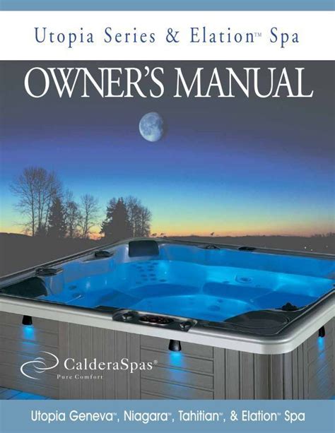 Hot Spring Spa Owners Manual