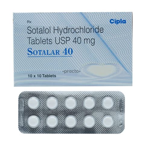 Sotalar Mg Sotalol Hcl Tablet At Rs Strip Pharma Tablets In