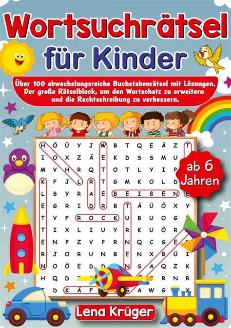 Wortsuchrätsel für Kinder ab 6 Jahren Lena Krüger Buch jpc