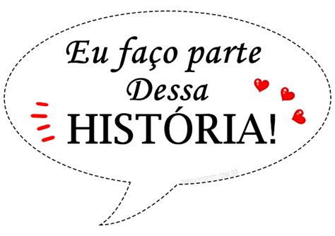 A Speech Bubble With The Words Eu Faco Pare Dessa Historia