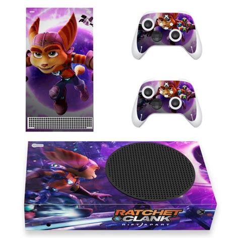 Kit Autocollants Pour Xbox Series S Ratchet Clank Sticker Skin Pour