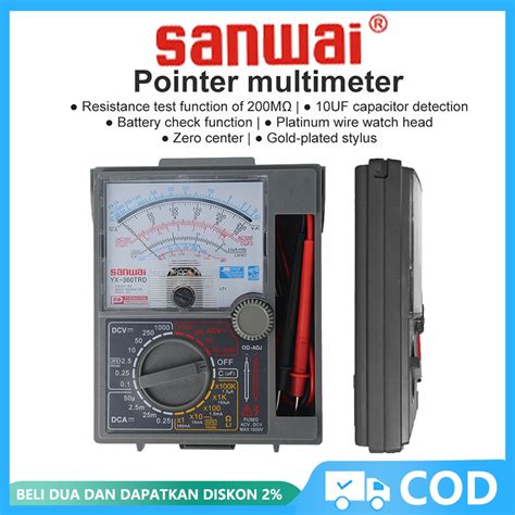 Jual Sanwai Multimeter Multitester Analog Meter Fuse Diode Protection Dc Ac Test Analogue Multi