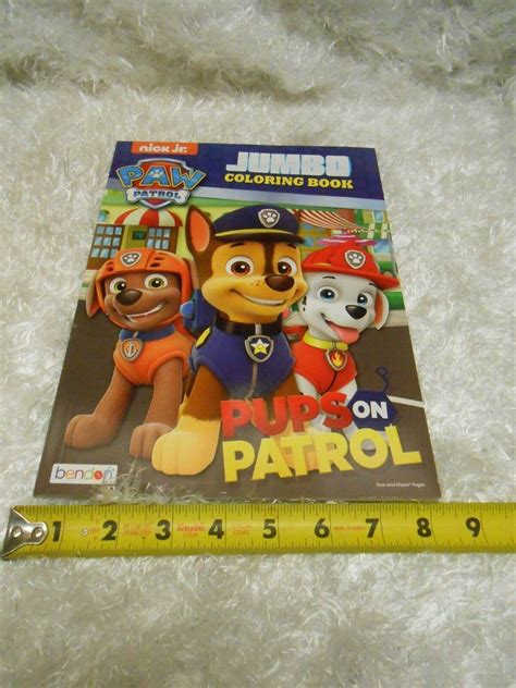 New Paw Patrol Jumbo Coloring Book Nick Jr. All kids inside fun Pups on ...