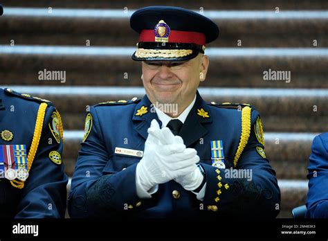 Incoming Toronto Police Chief Myron Demkiw Claps And Smiles At Members