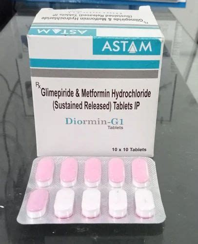 Glimepiride Metformin Hydrochloride Sustained Released Tablets Ip