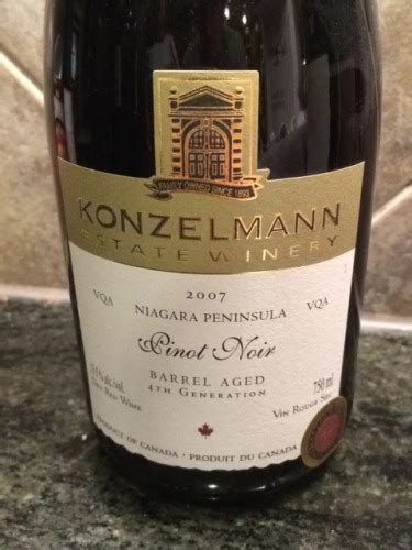 Konzelmann Barrel Aged Pinot Noir Vivino Us