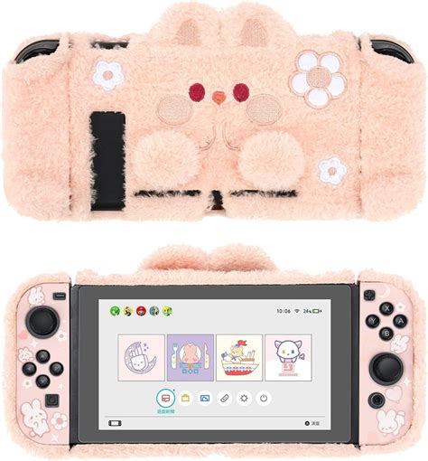 Geekshare Linda Funda Protectora De Felpa Compatible Con Nintendo