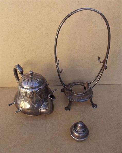 CHRISTOFLE samovar à théière verseuse en métal argenté fontaine à thé