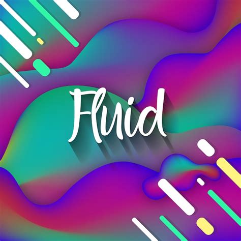 Fondo Fluido Abstracto Vector Premium