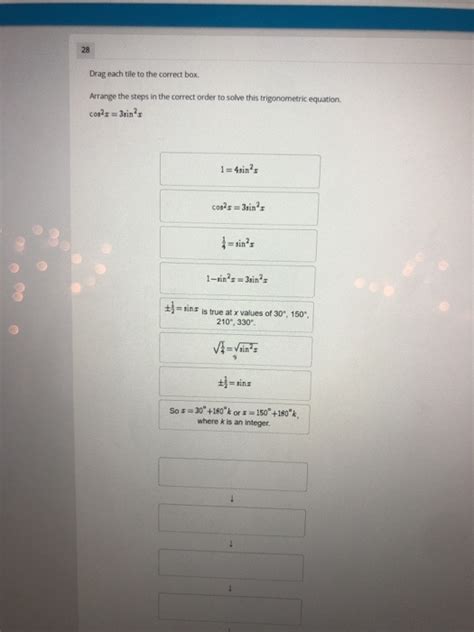 Solved Drag Each Tile To The Correct Box Arrange The Chegg