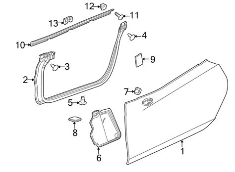 Chevrolet Corvette Door ASSEMBLY Door Frame ASSEMBLY Door 84031049