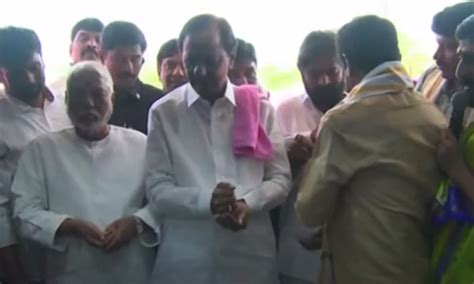 Kcr Inaugurates Brs Office In New Delhi A While Ago