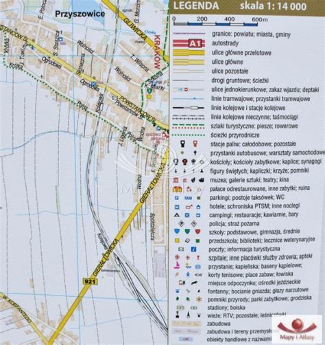 Gliwice Mapa Cienna Plan Miasta