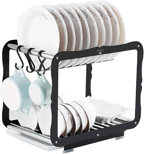 Dish Drainer Rack Geschirr Abtropfgestell K Che Raum Aluminium