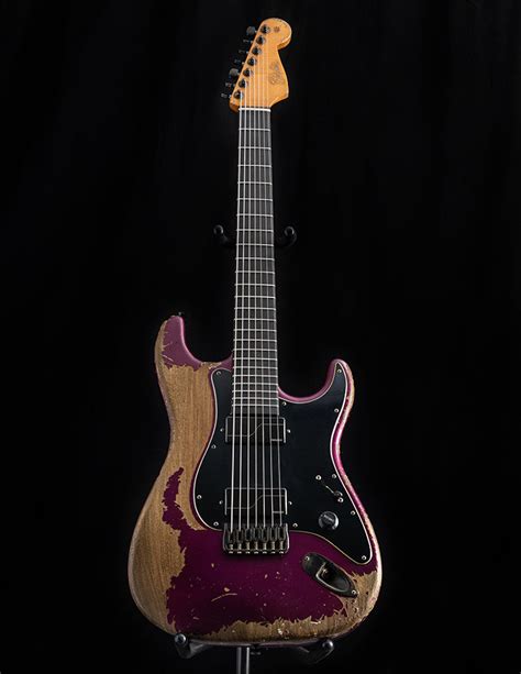 Fender Custom Shop 7 String Stratocaster Metallic Purple Master Built