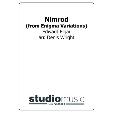 Nimrod Enigma Variation Edward Elgar Arr Denis Wright Brass Band