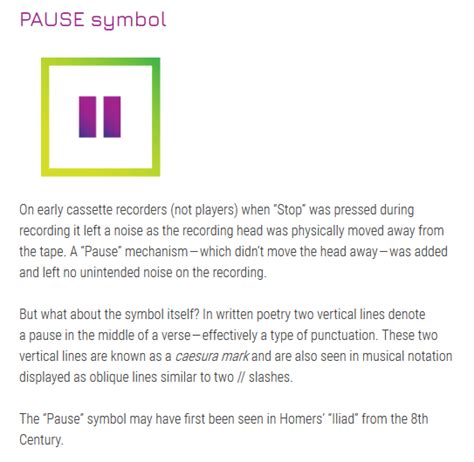 Two Possible Etymologies Of The Pause Symbol Link In Comments R