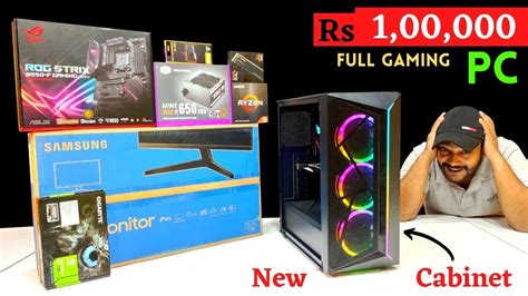 Rs 1 Lakh Full Gaming PC Build ROG Strix 5600X Mr Pc Wale YouTube