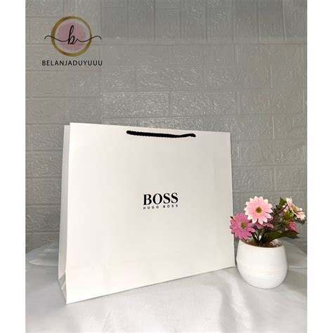 Jual Paper Bag Hugo Boss Pembungkus Kado READY STOCK JKT Shopee