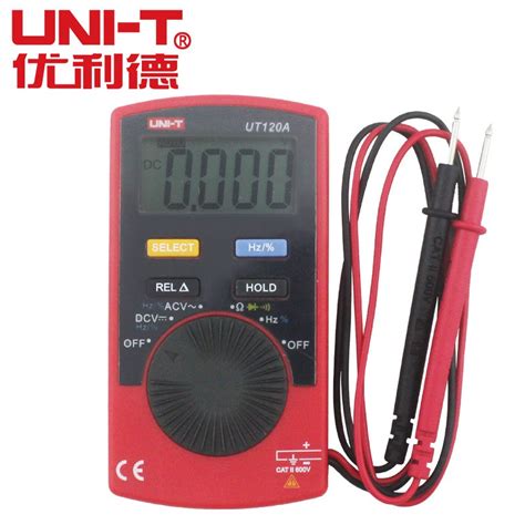 UNI T UT120A Pocket Size Digital Multimeters AC DC Frequency Multimeter