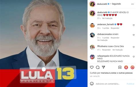 Famosos Celebram Vitória De Lula Em Eleições Presidenciais