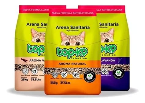 Arena Sanitaria Aglutinante Para Gatos 25 Kg Top K9 Opciones