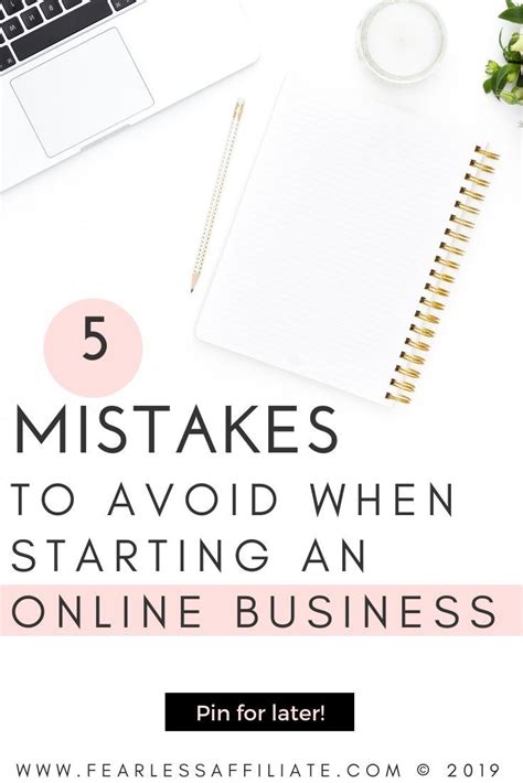 5 Mistakes To Avoid When Starting An Online Business Business