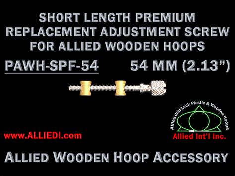 Tajima Hoop Adjusting Screws And Parts Allied Wooden Tubular